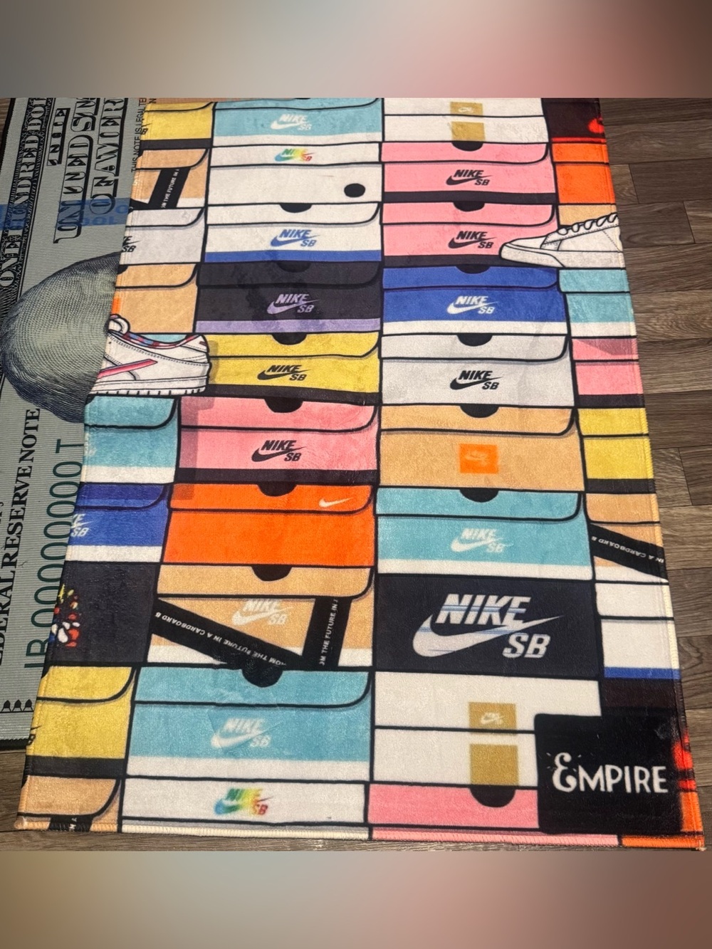 Nike Multicolor SB Graphic Shoe Box Rug/Wall Decor
35x24